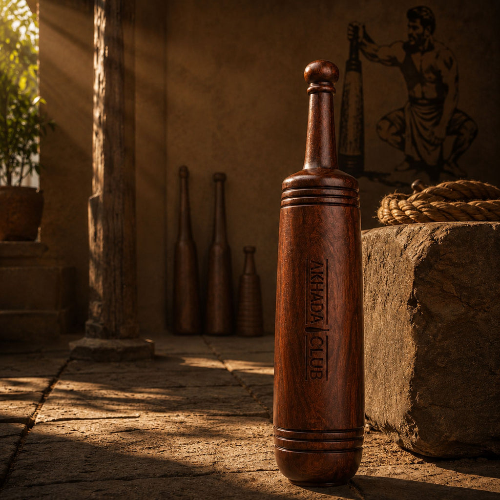 Old Sheesham Wooden Maharaja Mudgal (Mudgar) | Home Gym Equipment